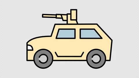 Tactical armored vehicle Vídeo Stock 335471758
