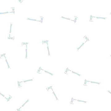 Tactical axe hatchet glyph vector seamless pattern イラスト素材