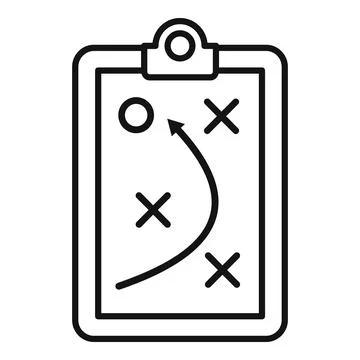 Tactical board icon outline vector. Social trust Stock Illustration