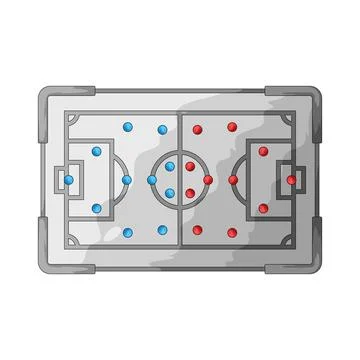 Tactical board illustration Stock Illustration
