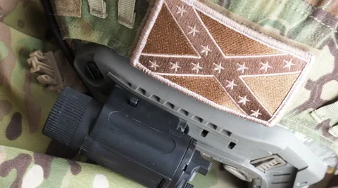 Tactical Bulletproof Helmet Stock Footage 61426007