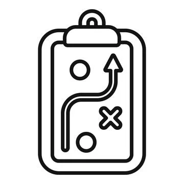 Tactical core values icon outline vector. Value company イラスト素材