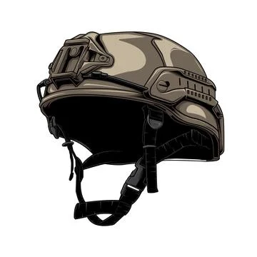 Tactical helmet Stock Illustration