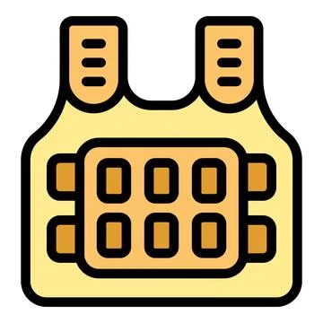 Tactical jacket icon vector flat Illustrazione stock