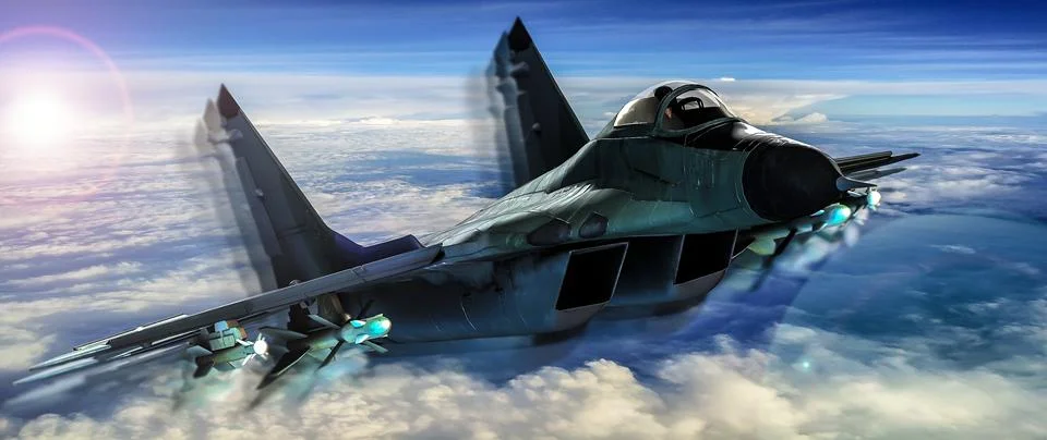 Tactical jet strike Stock Illustration