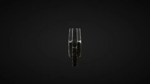 Tactical Knife Back View Stock Illustration