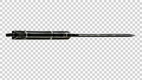 Tactical Knife Bottom View Alpha イラスト素材