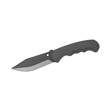 Tactical knife illustration イラスト素材