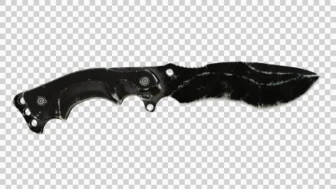 Tactical Knife Side View00 Alpha Stock Illustration