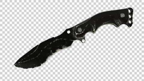 Tactical Knife Side View02 Alpha Stock Illustration