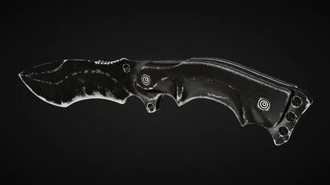 Tactical Knife Side View04 イラスト素材