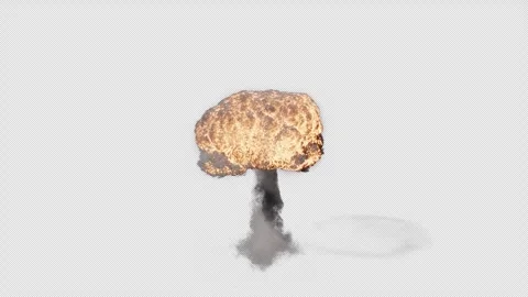 Tactical Nuke 01 Drone VFX Element Stock Footage 267810345