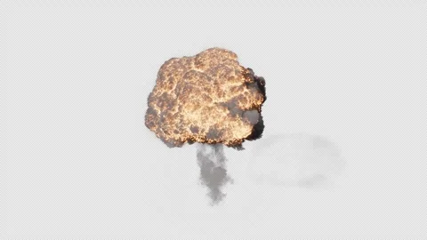 Tactical Nuke 02 Aerial Stock Footage 267810480