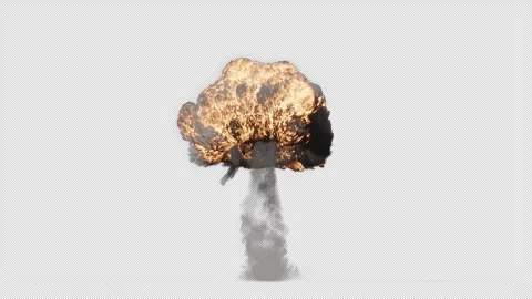 Tactical Nuke 02 Ground VFX Element Stock Footage 267813169