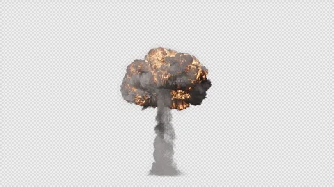 Tactical Nuke 03 Ground VFX Element Stock Footage 267813163