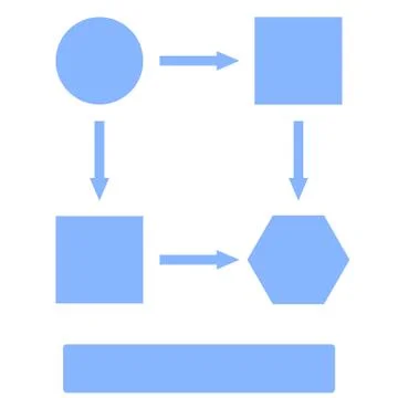 Tactical plan line icon scheme strategy tactic Stock Illustration
