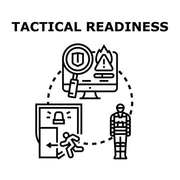 Tactical readiness process for emergency response situation Stock Illustration