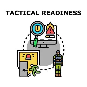 Tactical readiness process for emergency response situation Stock Illustration