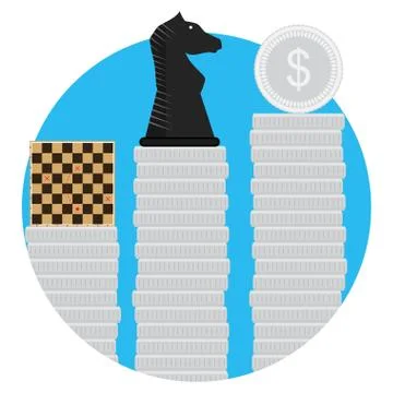 Tactical steps in business Stock Illustration