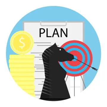 Tactics financial planning Stock Illustration