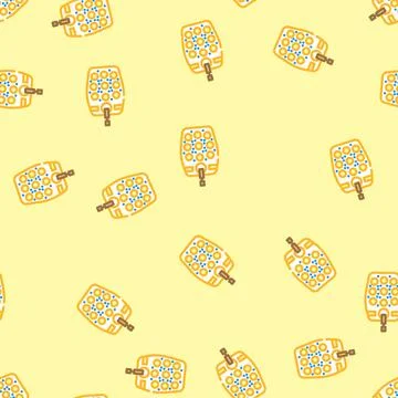 Tactile toy fidget vector seamless pattern 库存插图