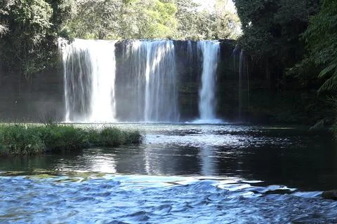 Tad Champee Waterfall cave,Tad champee (champi) Stock Photos