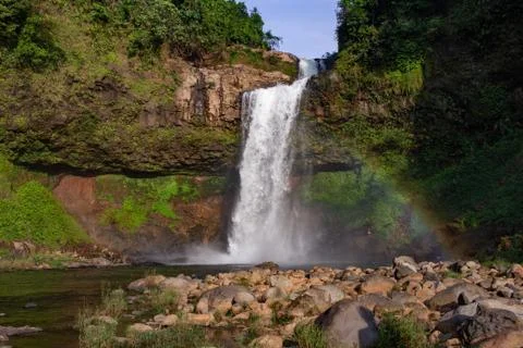 Tad E-Tu waterfall Lao Stock Photos