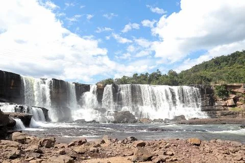 Tad Sae Pha Waterfall Stock Photos