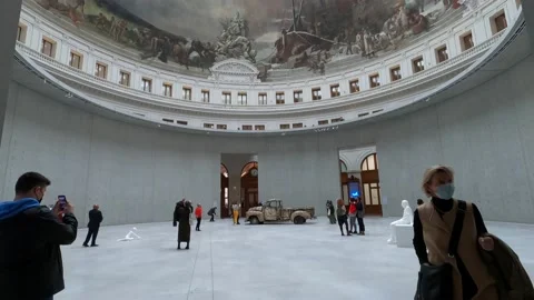 Tadao Ando Design - Bourse De Commerce Museum - Paris, France 動画素材 238631350