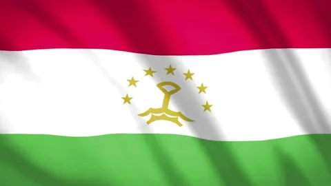 Tadjikistan Flag Stock Footage 188171012