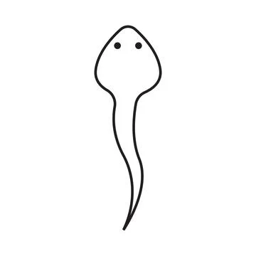 Tadpole icon vector Illustrazione stock