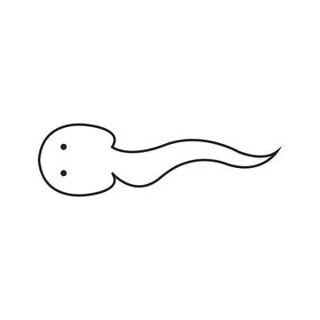 Tadpole icon vector Illustrazione stock