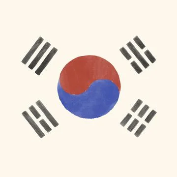 Taegeukgi Stock Illustration