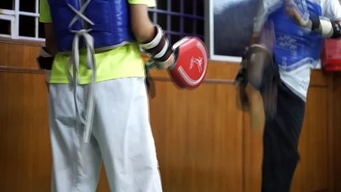 Taekwondo training Stock Footage 119499489