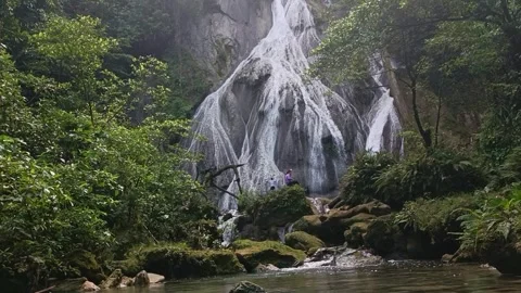 Taeno waterfall Stock Footage 242386875