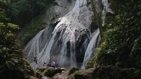 Taeno waterfall Stock Footage 242386939
