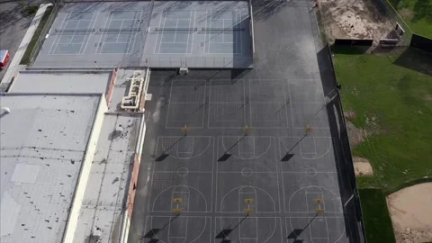 Taft High School Drone Aerial View Woodland Hills Los Angeles California 스톡 동영상 335296233
