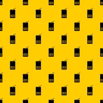 Tag with bar code pattern vector Stock Illustration