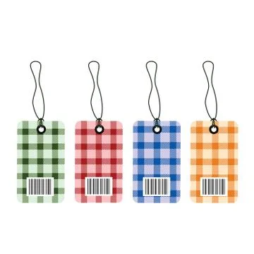 Tag bar code scottish Illustrazione stock