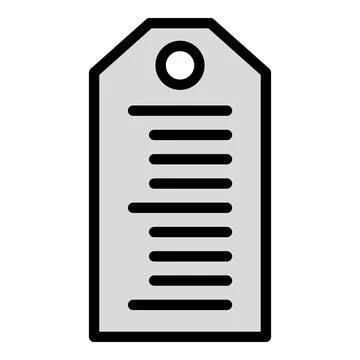 Tag barcode icon vector flat Stock Illustration