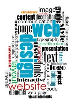 Tag cloud for web and internet design イラスト素材