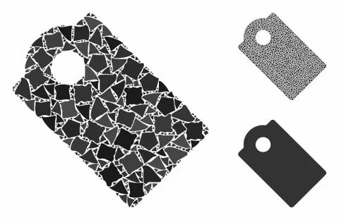 Tag Composition Icon of Tremulant Elements 库存插图