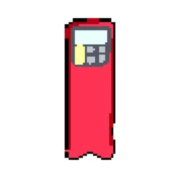 Tag digital bookmark pixel art vector illustration Stock Illustration