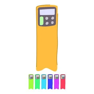 Tag digital bookmark vector cartoon graphic Stockillustratie