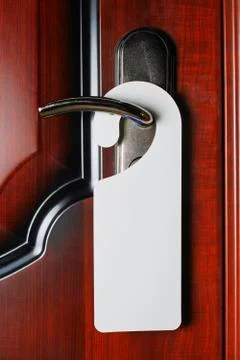 Tag On The Door Foto stock