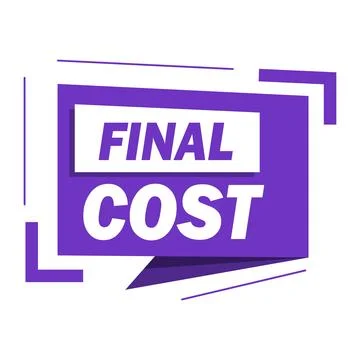 Tag final cost, vector illustration Stock Illustration