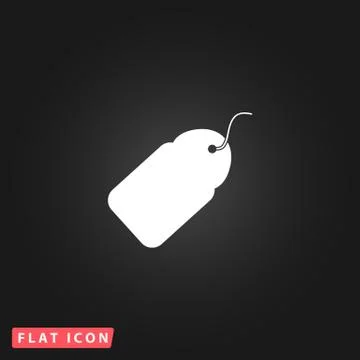 Tag flat icon Stock Illustration