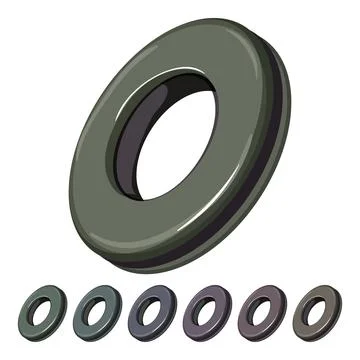 Tag grommet ring cartoon vector graphic 스톡 일러스트