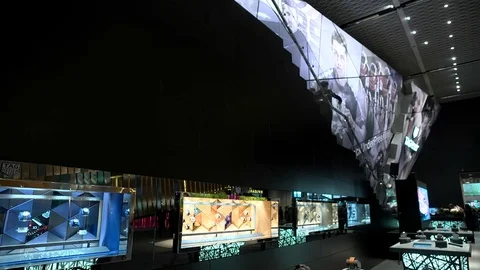 Tag Heuer booth at Baselworld. Stock Footage 81438504