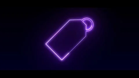 Tag in highlight and glow effect mp4 video Stock Illustration